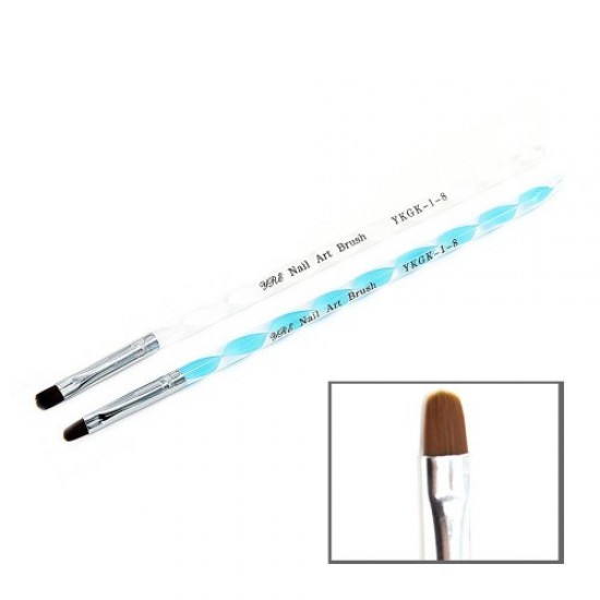 Gel brush twisted handle semicircular bristle №8-59168-China-Brushes, saws, bafs