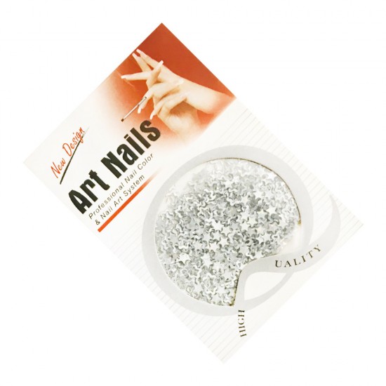 Серебрянные пустые звезды с отливом Art nail,LAK010, 2931, Декор,  Все для маникюра,Все для ногтей ,  купить в Украине