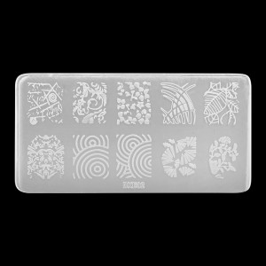  Stencil for stamping 6*12 cm plastic DXE02, MAS025