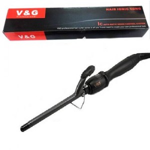 Curling iron V&G C20 (d-13mm) for curling hair of any structure, ergonomic design, fast heating