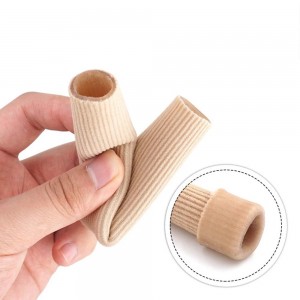 Tubo de silicone protetor para dedos, contra calos, 10 cm