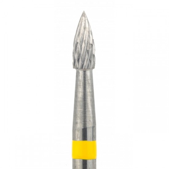 Carbide cutter Flame, notch Super fine-64068-saeshin-Tips for manicure