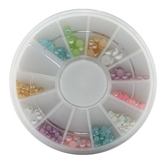 Perles colorées dans un carrousel-59853-Партнер-Strass pour les ongles