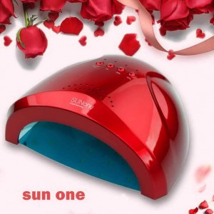 Lámpara para secado de uñas SunOne UV LED rojo , 48W/24W