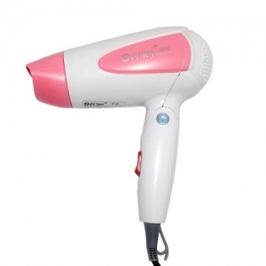 Hair dryer 1756 1200W, folding hair dryer gemei gm 1756, for styling, 2 temperature modes, 3 speeds, road
