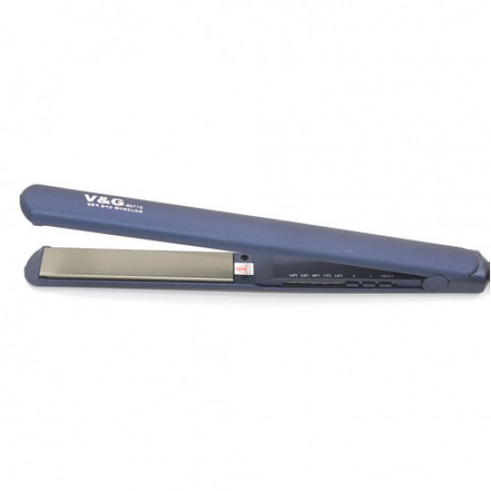 Chapa V&G 8271S, pinça confortável e funcional, cabelo liso e uniforme, indicador de calor, compacto, ergonômico-60541-China-Tudo para manicure