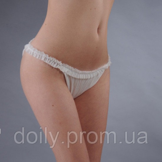 Thongs with ruffle Doily, (25 PCstube) from spunbond (4823098703761), 33772, TM Doily,  Health and beauty. All for beauty salons,All for a manicure ,Supplies, buy with worldwide shipping