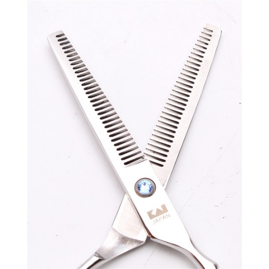 Hairdressing double-sided thinning scissors 6.0 inch Kasho 64 teeth with blue crystal, 1808, All for hairdressers,  Health and beauty. All for beauty salons,All for hairdressers ,  buy with worldwide shipping