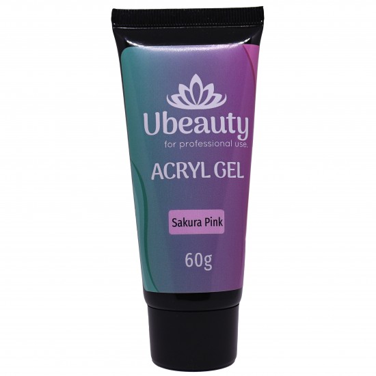Acrygel UBEAUTY, Sakura Pink / Pink (sakura). Tube 60 ml, Ubeauty-AG-02-03, Nail extensions,  All for a manicure,Nail extensions ,  buy with worldwide shipping
