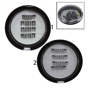  Eyelashes with two magnets