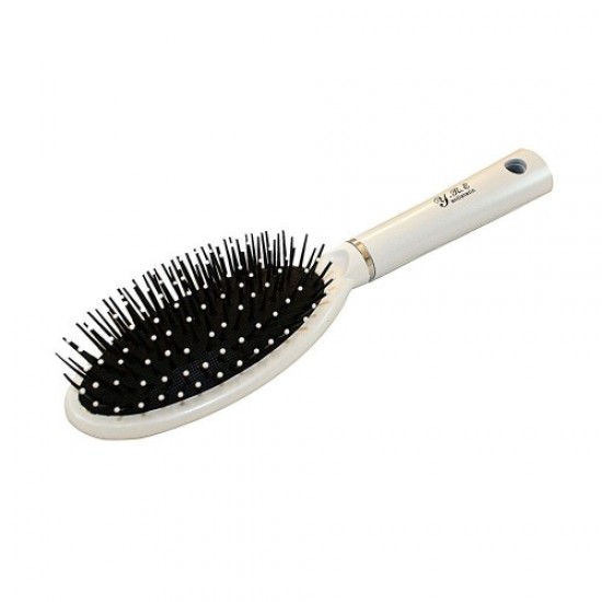 Massage comb 9586P2-H2P2 (oval/white)-57908-China-Hairdressers