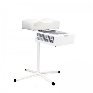 Teri 800 M professional extractor kit and white footrest, pedicure tripod, waterproof HEPA filter, nail dust collector