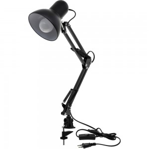 Настільна лампа на затиску до столу, зі струбциною Desk Lamp Чорна