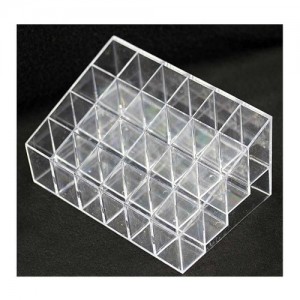  Suporte de batom transparente (24 peças)