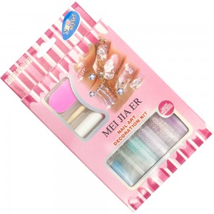  Set for decorative manicure MEIJIAER with colorful bouillons