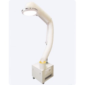 Air-magic Mini floor extractor for manicure, pedicure, and podology.