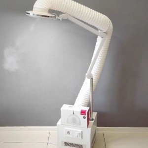 Air-magic Mini floor extractor for manicure, pedicure, and podology.