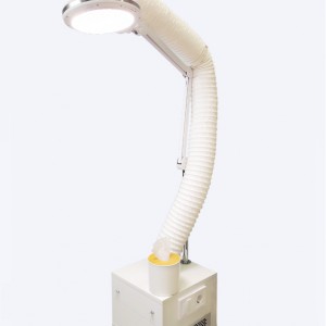 Air-magic Mini floor extractor for manicure, pedicure, and podology.