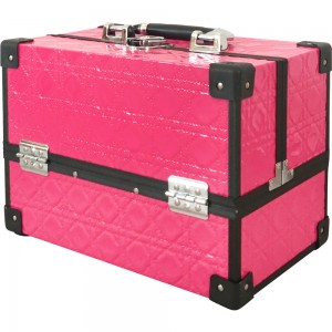  Manicure hard suitcase 30*20*22 cm RELIEF PINK ,MIS1500