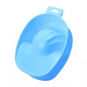 Plastic bath for nail art, manicure consumable, nail spa, manicure, nail treatment bowl, blue