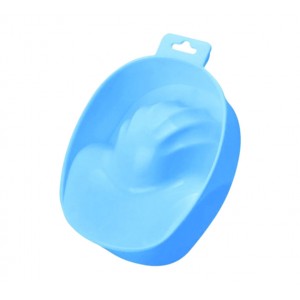 Plastic bath for nail art, manicure consumable, nail spa, manicure, nail treatment bowl, blue