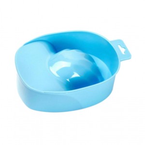 Пластиковая ванночка для нейл арта, расходник для маникюра, спа для ногтей, маникюр, чаша для обработки ногтей, голубая