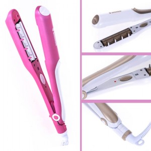 Iron SH 8028 (2in1) corrugated, curling iron-corrugated, hair tongs, for curls, hair styler, for basal volume, ergonomic design