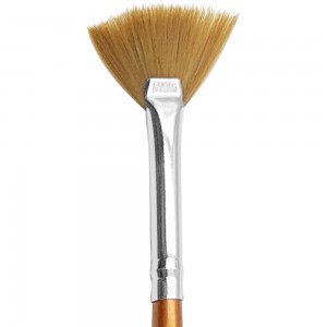  FAN brush with wooden handle -(3550)