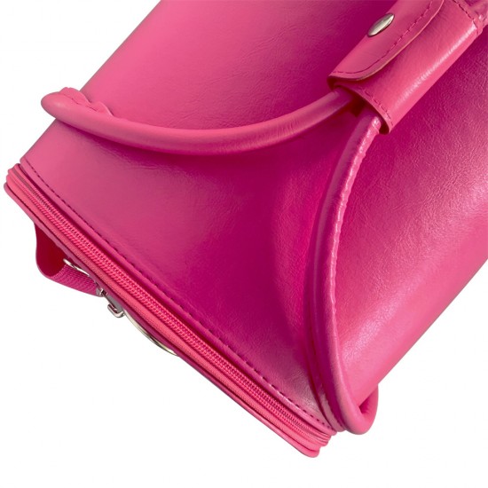 Maniküre-Koffer aus Öko-Leder 25*30*24 cm weiches ROSA, MAS1150-17511-Trend-Masterkoffers, manicuretassen, make-uptassen