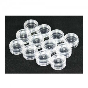  Set of transparent jars 7g 12pcs