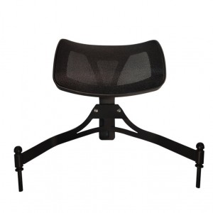 Cadeira dobrável de alumínio com apoio de cabeça, para sobrancelha e maquiador, apoio para os pés, cadeira transformadora, prática