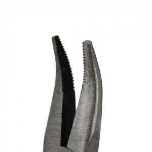 Forceps for clamping micro-rings for hair extensions
