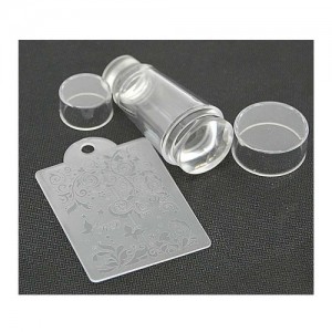  Seal silicone for stamping (transparent / round / double-sided)