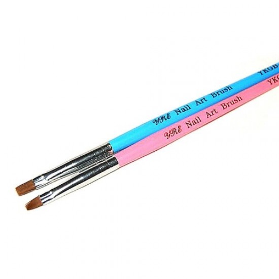 Gel brush blue handle straight bristle №4-59147-China-Brushes, saws, bafs