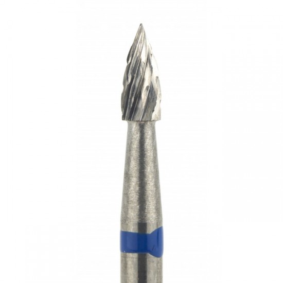 Hartmetallfräser Flamme, Kerbe Medium kreuzförmig-64064-saeshin-Tipps für die Maniküre