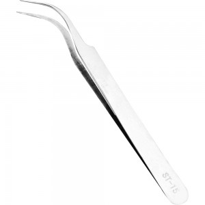 CURVED tweezers for eyelash extension Lidan Model ST-15, LAK045