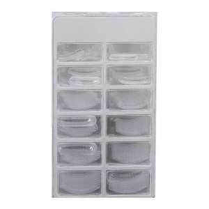  Forma superior grande 12pcs transparente (pontas)