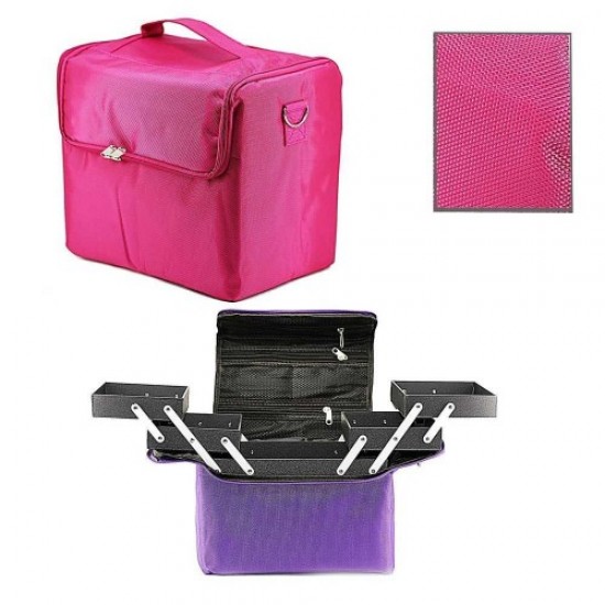 Masters suitcase pink fabric A65, 61089, Suitcases master, nail bags, cosmetic bags,  Health and beauty. All for beauty salons,Cases and suitcases ,Suitcases master, nail bags, cosmetic bags, buy with worldwide shipping
