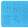Metal stamping stencil 6*12 cm XY-BEAUTY 24, MAS025, 17874, Stencils for stamping,  Health and beauty. All for beauty salons,All for a manicure ,All for nails, buy with worldwide shipping