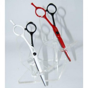  Support pour ciseaux transparent pour 2pcs