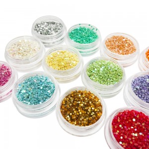  A set of multi-colored coins 12 jars