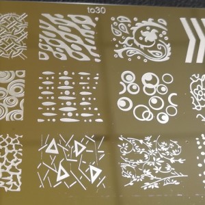 Plate for stamping
