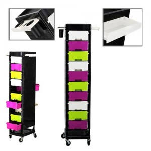 Salon trolley T0166 color (10 drawers)