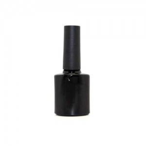  Black glass bottle with brush 10ml