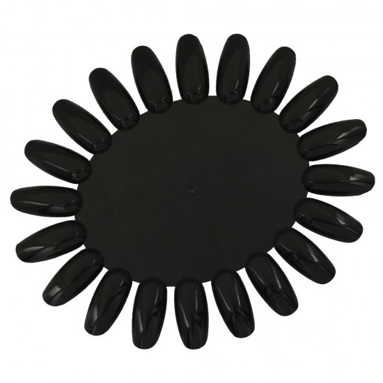 Zwarte ovale kamilletablet voor 20 nagels, MAS040KOD-P011323/N-(1621)-18729-Китай-Типсы, формы для ногтей