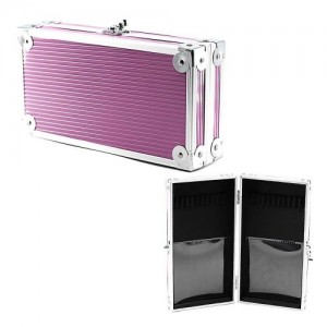  Valise en aluminium pour pinceaux 1070 rose