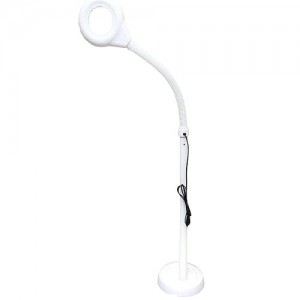 Lamp vergrootglas LED vloerlamp met verlichting voor LED cosmetologie op ronde voet 12cm