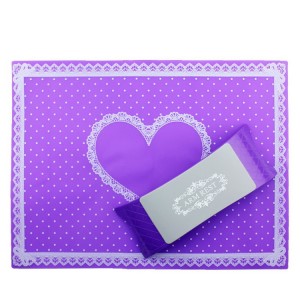  Tapis en silicone 30x40 cm, avec repose-mains, set, violet, antistatique, facile à nettoyer