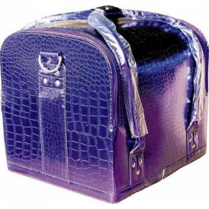 Master's suitcase leatherette 2700-1 purple gloss lacquered