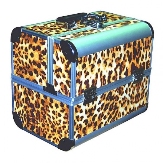 Aluminum suitcase-case 2629 (leopard), 61176, Suitcases master, nail bags, cosmetic bags,  Health and beauty. All for beauty salons,Cases and suitcases ,Suitcases master, nail bags, cosmetic bags, buy with worldwide shipping
